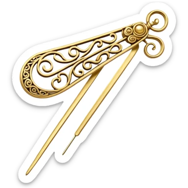 asian hairpins sticker