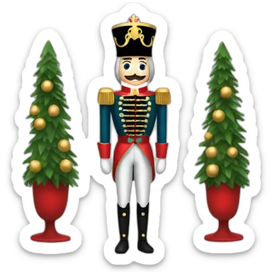 christmas nutcracker full body sticker