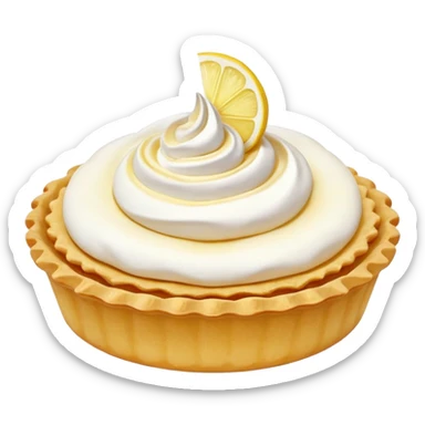 Lemon tartlet with meringue on top sticker