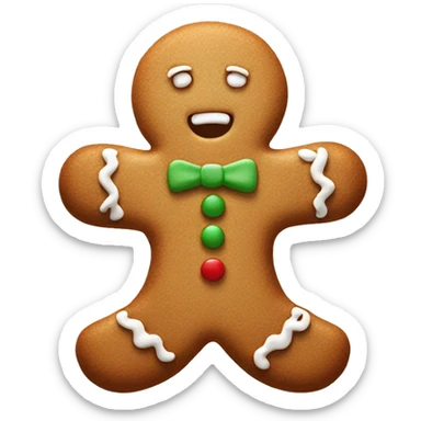 gingerbread cookie sticker