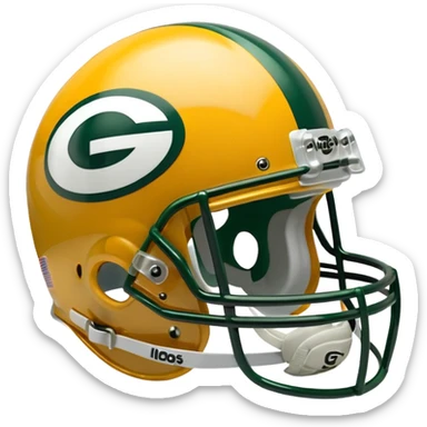 Green Bay packers helmet sticker