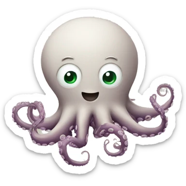 octopus doing math sticker