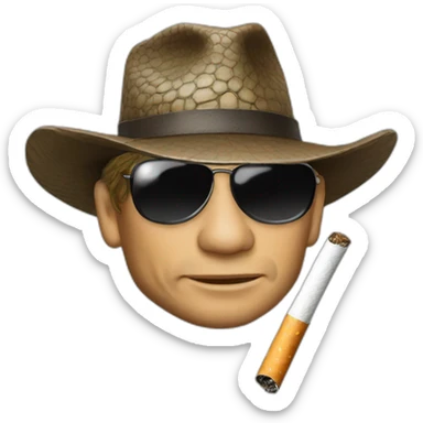 Crocodile Dundee cigarette sticker