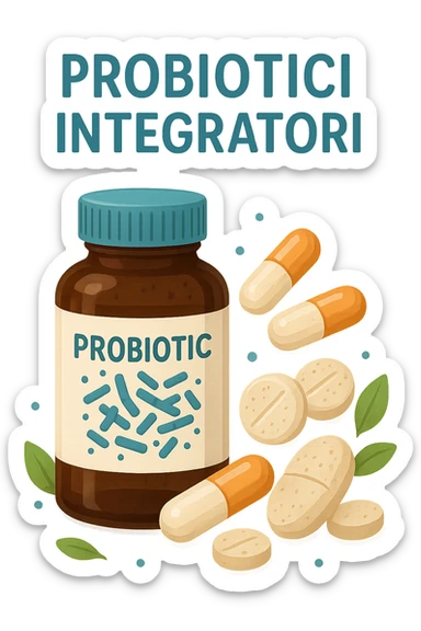 Probiotici integratori sticker
