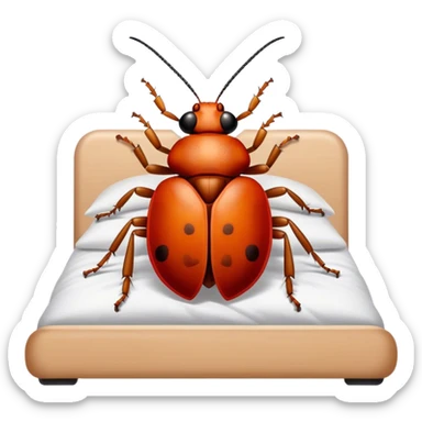 Hypebeast bed bug  sticker