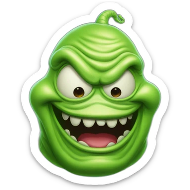 Slimer ghostbusters sticker