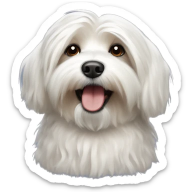 havanese dog sticker