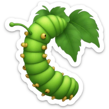 Catterpillar sticker