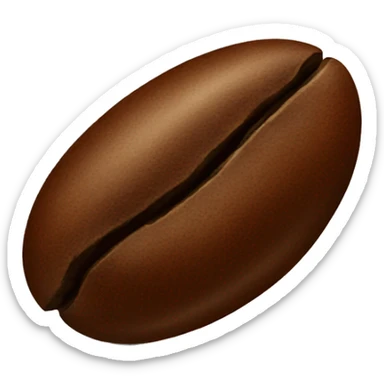 Coffee bean sticker
