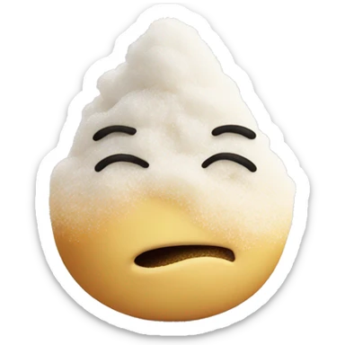 Nose smelling pile of sugar sticker