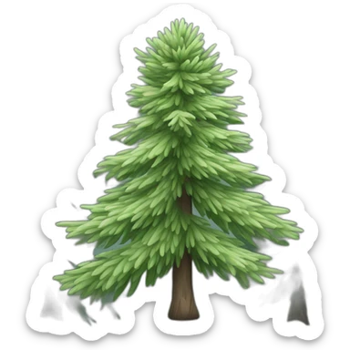 silver fir sticker