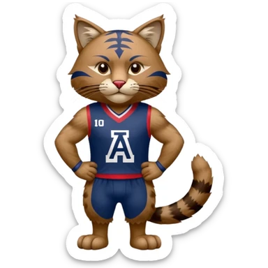Arizona Wildcats mascot sticker