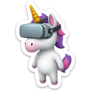 unicorn vr sticker