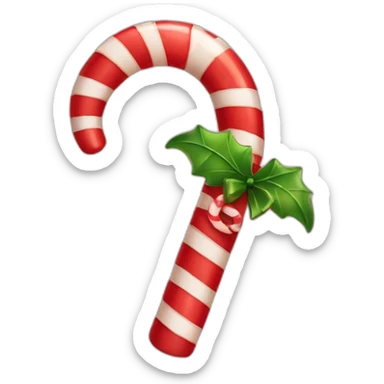 christmas candy cane sticker