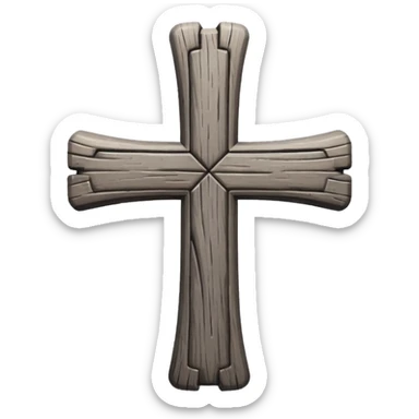 Cross ash wednesday  sticker