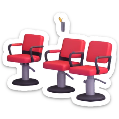 underground superhero command center beneath barbershop, barber chair elevator, beard-themed technology sticker