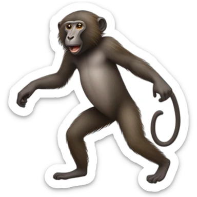 Dancing Baboon  sticker