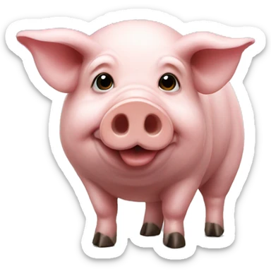 pig with ukraine flag sticker