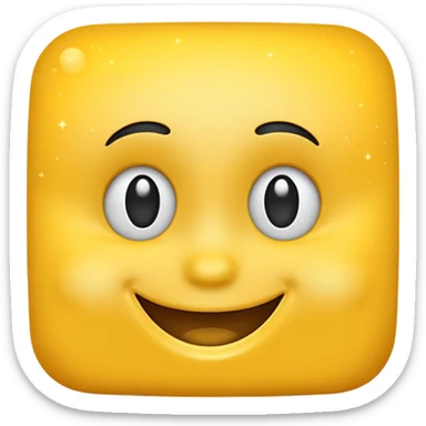 happy face space sticker