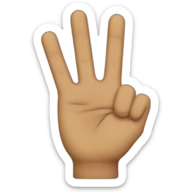 Three finger scout salute  sticker