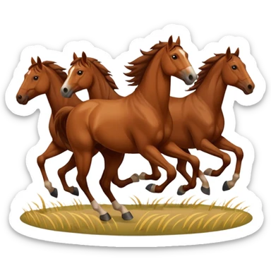Hundred horses sticker