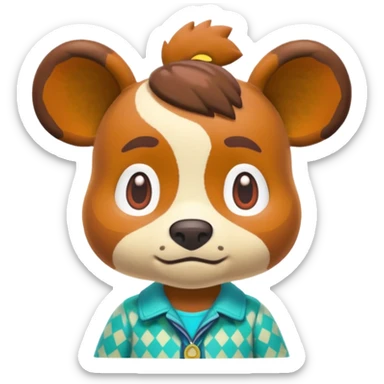 Animal crossing character sticker