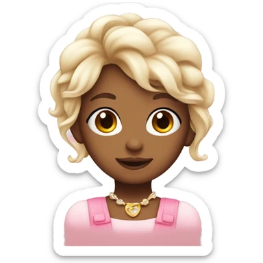 Cutie girly emojis. Pinkish like coquette ones sticker