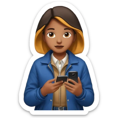 Rider with phone,Metro Riders, inside metro train, no transparent, with background,full image , negative transparent, positive background. sticker