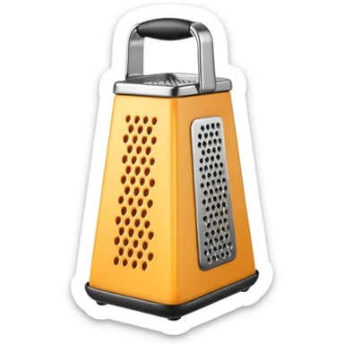 Cheese grater sticker