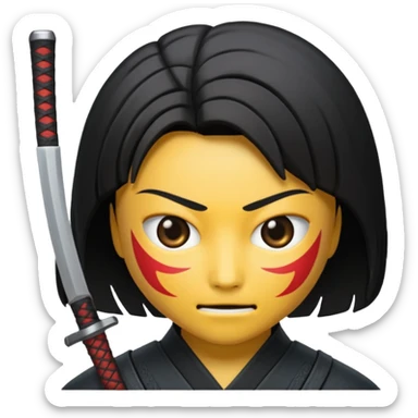 katana emogi sticker