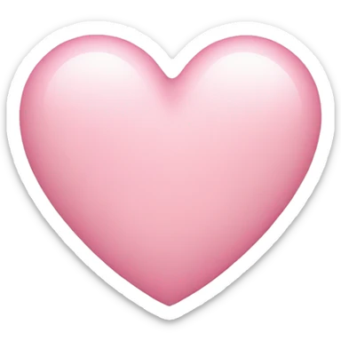 Light pink heart sticker