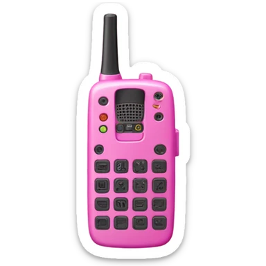 all-pink walkie talkie sticker