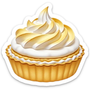 Lemon tartlet with meringue on top sticker