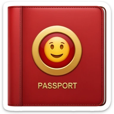 passport, red sticker