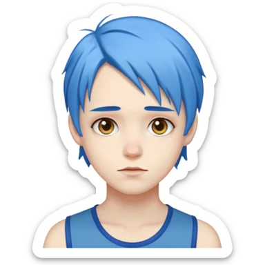 2D from gorillaz sticker