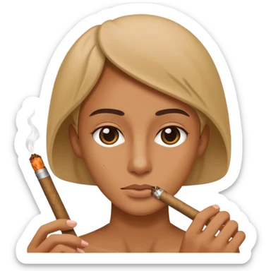 rolling a blunt sticker