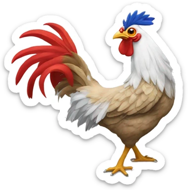 Gallo con occhiali da sole sticker