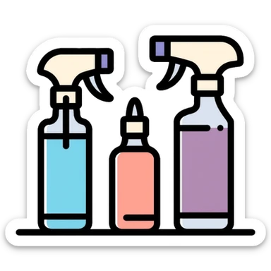 metal degreasing process, cleaning agent removing oil from metal surface sticker