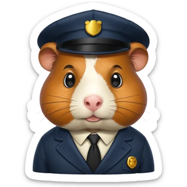 detective guinea pig sticker