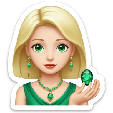 girl carry jewel  sticker