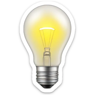 light bulb sticker