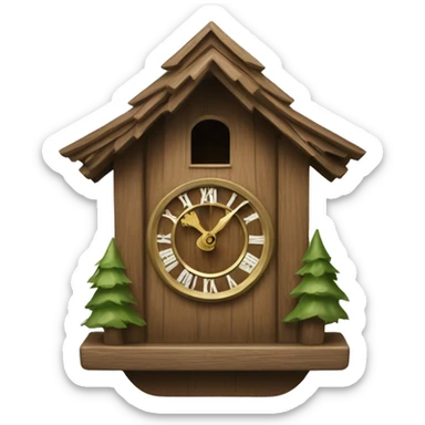 Cuckoo clock sticker