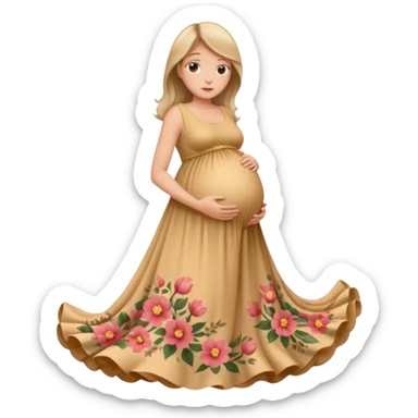 A girl is pregnant  sticker