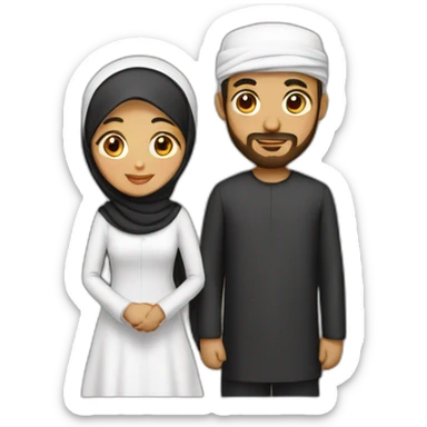 Muslim Couple sticker