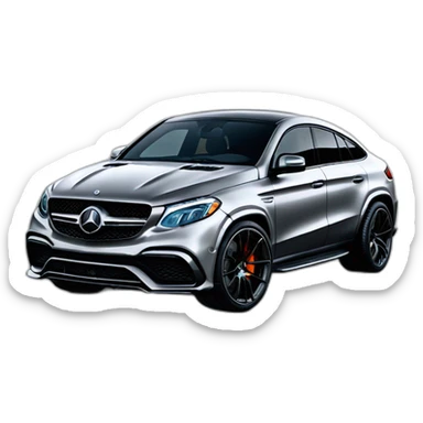 gle 63 amg coupe black sticker