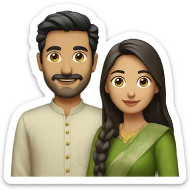 PAKISTANI COUPLE sticker