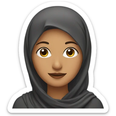 muslim woman sticker