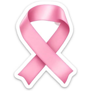Baby pink ribbon sticker