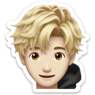 Stray Kids han blonde hair sticker