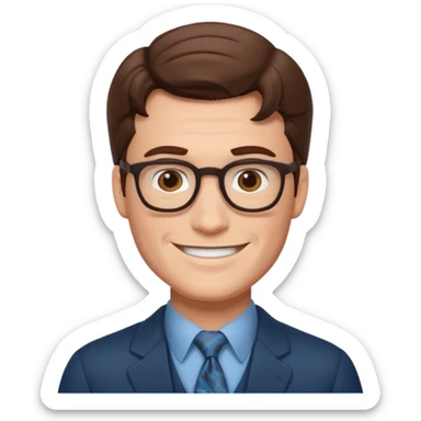 clark kent smiling  sticker